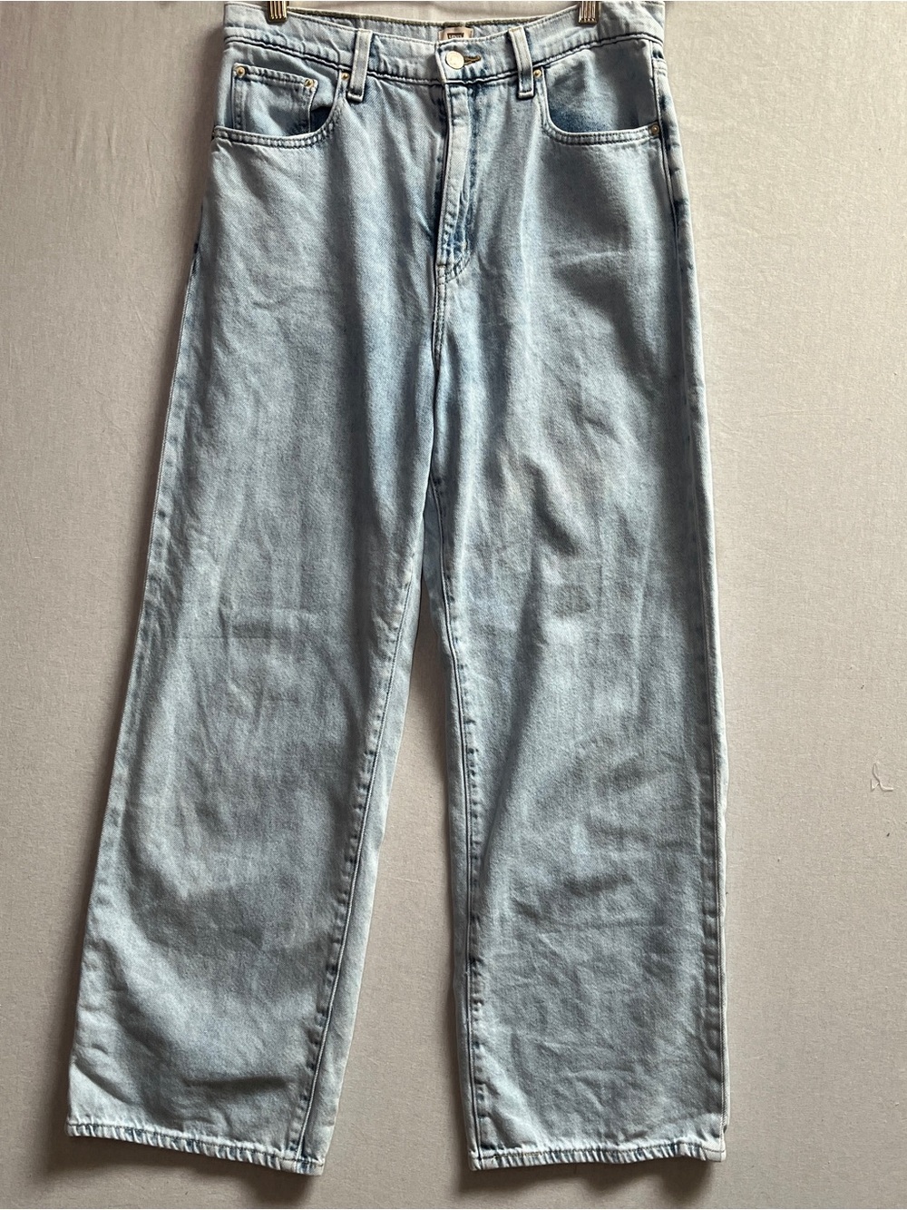 Levi's x Deepika Padukone Light Blue Straight Leg High Rise Denim Jeans Size 30